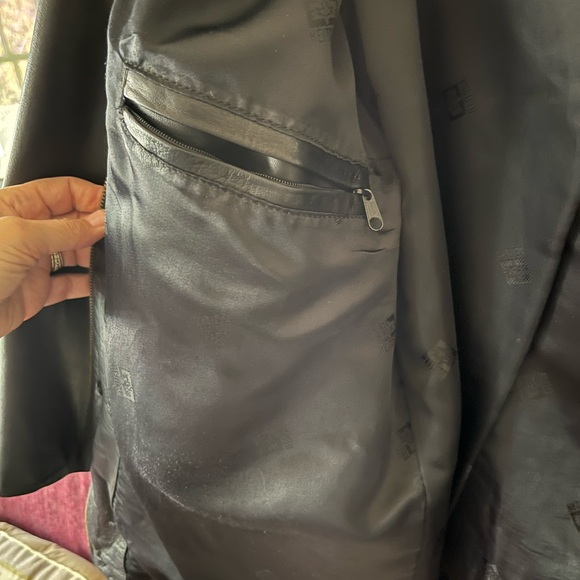 Men's Black Leather Jacket - Picture 6 of 10